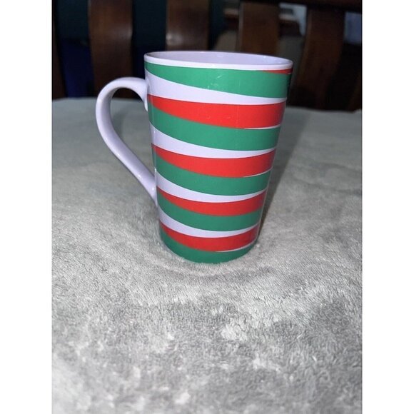 STARBUCKS 2020 Purple Red & Green Stripe Coffee Cup Christmas Mug 11 oz - Picture 3 of 5